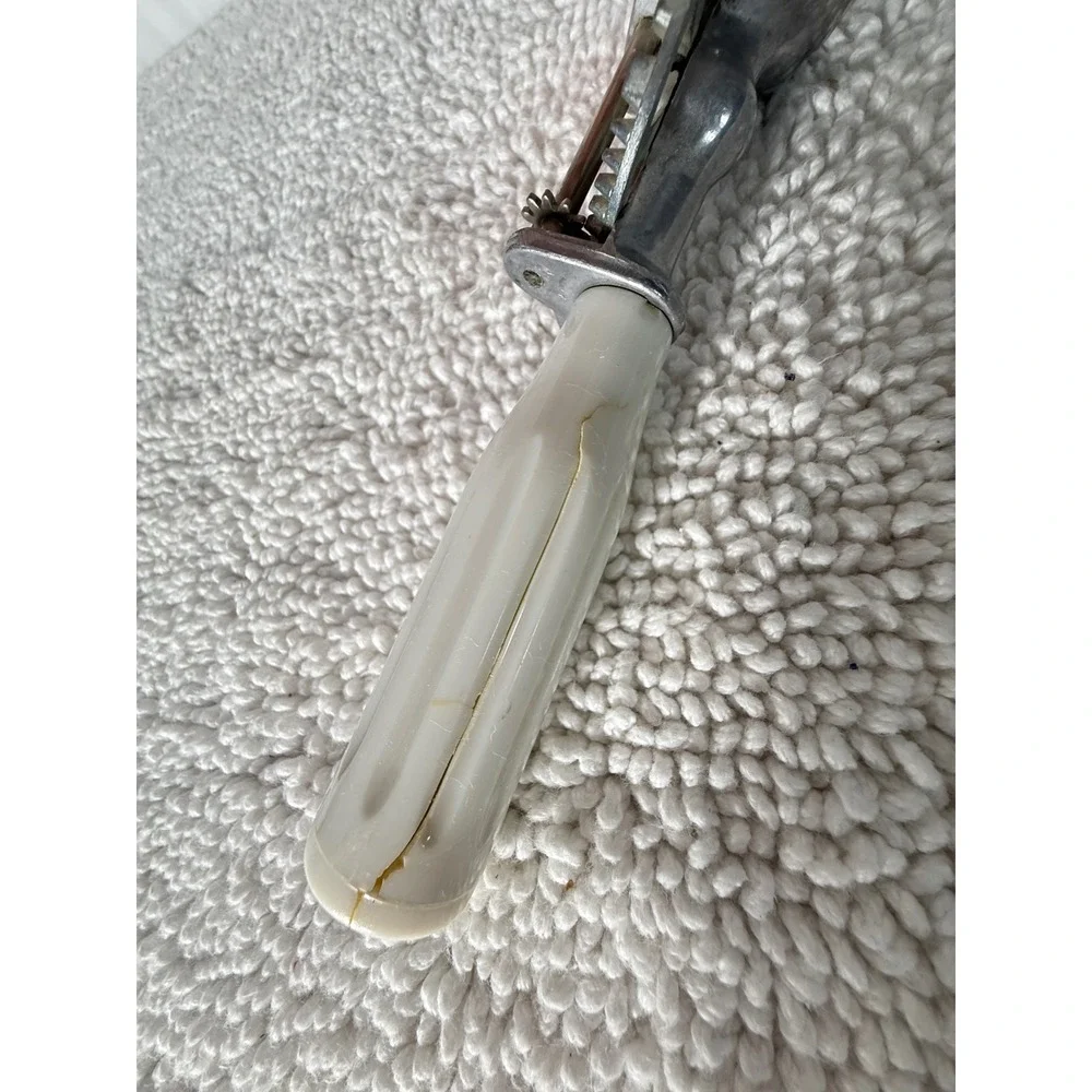 Vintage Ice Cream Scoop White Handle Metal‎ Made in Japan Kitchen Utensil Tool